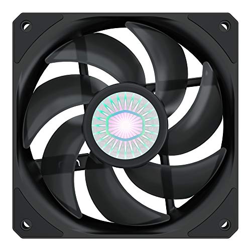 Cooler Master SickleFlow 120 V2 Ventilador Negro y Caja, Aspas Air Balance Renovadas Mejor Equilibrio Aire, 62 CFM, 2.5 mmH2O, 8 a 27 dBA, Negro