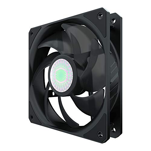 Cooler Master SickleFlow 120 V2 Ventilador Negro y Caja, Aspas Air Balance Renovadas Mejor Equilibrio Aire, 62 CFM, 2.5 mmH2O, 8 a 27 dBA, Negro