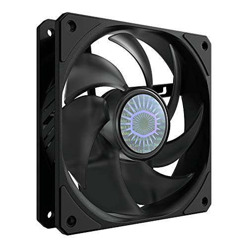 Cooler Master SickleFlow 120 V2 Ventilador Negro y Caja, Aspas Air Balance Renovadas Mejor Equilibrio Aire, 62 CFM, 2.5 mmH2O, 8 a 27 dBA, Negro