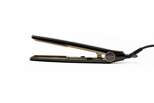 Corioliss C1 | Plancha de Pelo para Mujeres | Tecnología y Placas de Titanio para Cabello Fino | Plancha Profesional con Control de Temperatura (Gold Mirror)