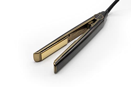 Corioliss C1 | Plancha de Pelo para Mujeres | Tecnología y Placas de Titanio para Cabello Fino | Plancha Profesional con Control de Temperatura (Gold Mirror)