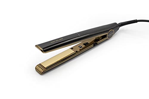 Corioliss C1 | Plancha de Pelo para Mujeres | Tecnología y Placas de Titanio para Cabello Fino | Plancha Profesional con Control de Temperatura (Gold Mirror)