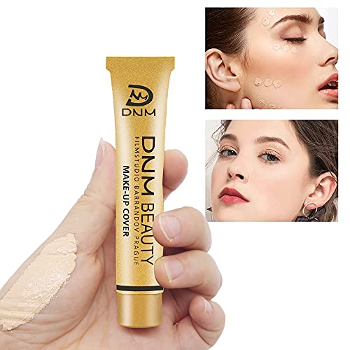 Corrector, corrector de cobertura total, Crema para cubrir el maquillaje que cubre el acné y las pecas, cubre inmediatamente el conjunto de cosméticos de contorno a prueba de agua, 3 piezas