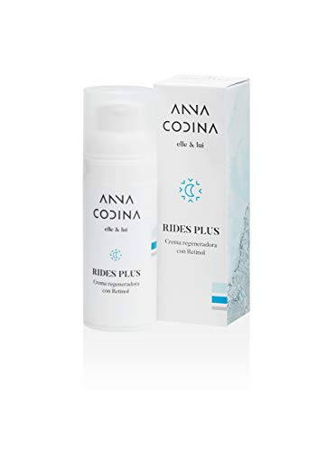 CREMA ANTIARRUGAS NOCHE "RIDES PLUS" con Retinol, Fitoproteoglicanos, Ceramidas, Isoflavonas, péptidos antiarrugas, aceite de Moringa y hamamelis 50 ml 