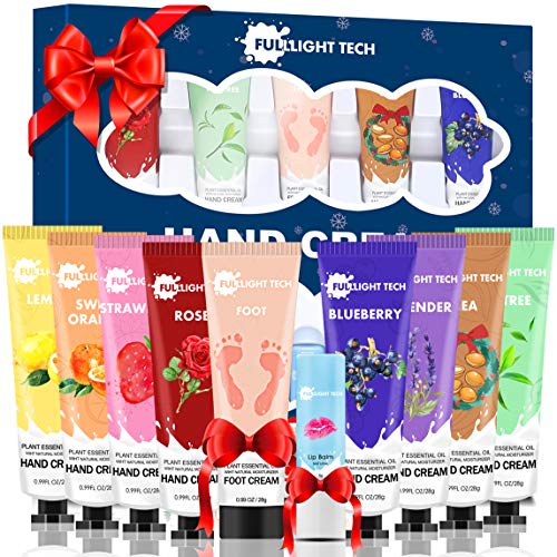 Crema de Manos Regalo,10 Packs Crema para Manos,Crema para Pies,Bálsamo Labial,Regalos Originales para Mujer Mama Madres,Regalos Navidad Mujer Originales para tu Madre Novia Abuelas,Regalo Mujer