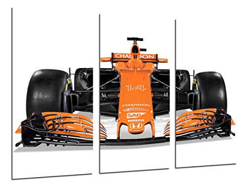 Cuadros Camara Poster Fotográfico Coche McLaren Honda Formula 1, Fernando Alonso 2017 Tamaño total: 97 x 62 cm XXL, Multicolor