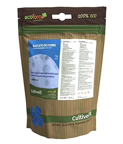 CULTIVERS Sulfato de Cobre 1 kg Polvo Mojable.