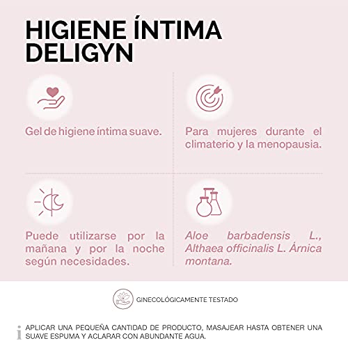 Cumlaude Lab Gel Íntimo Limpiador Deligyn para la Higiene Íntima Diaria, para Menopausia y Mucosas Hipersensibles, 200 Mililitros