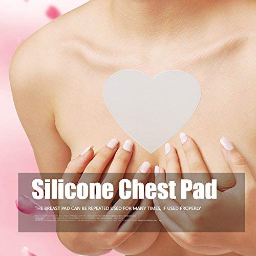 Decollete Silicona Pad, Parches Pecho Antiarrugas Parche Reutilizables Eliminan y Previenen Arrugas del Pecho MáS Liso y Libre de Arrugas Para Las Mujeres