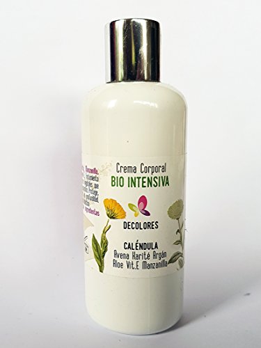 Decolores | Crema Corporal Bio 250ml. Pieles infantiles, sensibles y mixtas. Con caléndula, avena, Karité, argán, aceite de almendras dulces, aloe vera, manzanilla y vitamina E