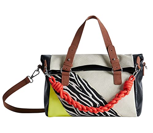 Desigual BOLS_Click CLOCKEN Love, Mano Bag para Mujer, marrón, Einheitsgröße