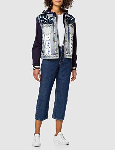 Desigual Chaq_Tamar Chaqueta Vaquera, Azul, 40 para Mujer