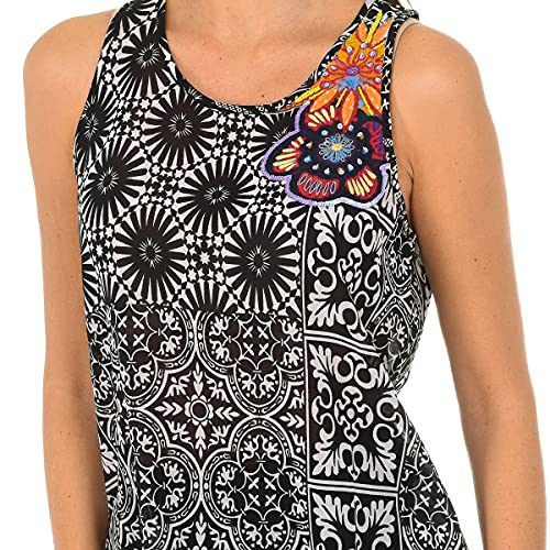 Desigual Dixit Blusa, Negro, M para Mujer