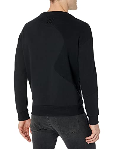 Desigual Sweat_Wayne Sudadera, Negro, L para Hombre