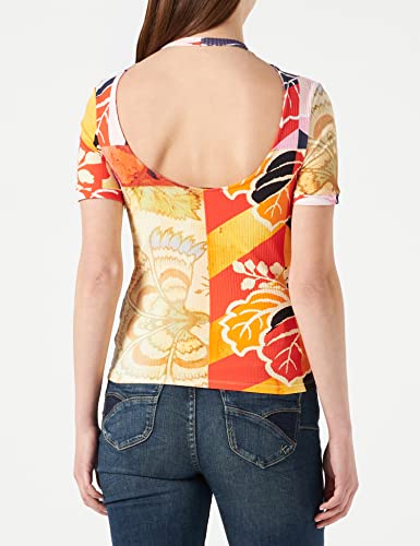 Desigual TS_Baton Rouge Camiseta, Multicolor, XS De Las Mujeres