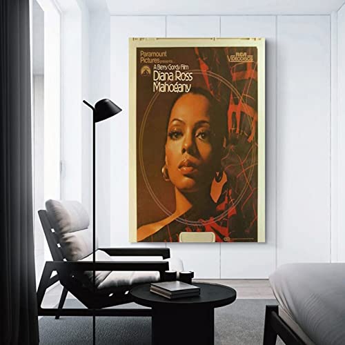 Diana Ross Mahoeany - Póster de pared, diseño moderno de lienzo para colgar en el núcleo, regalo elegante para hotel, oficina, sala de estar, dormitorio y videojuegos, 60 x 90 cm