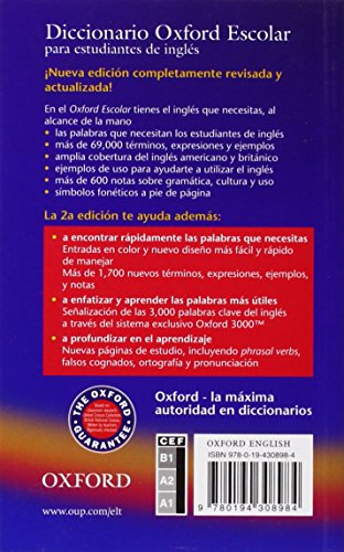 Diccionario Oxford Escolar para Estudiantes de Inglés (Español-Inglés / Inglés-Español) (Dictionaries)