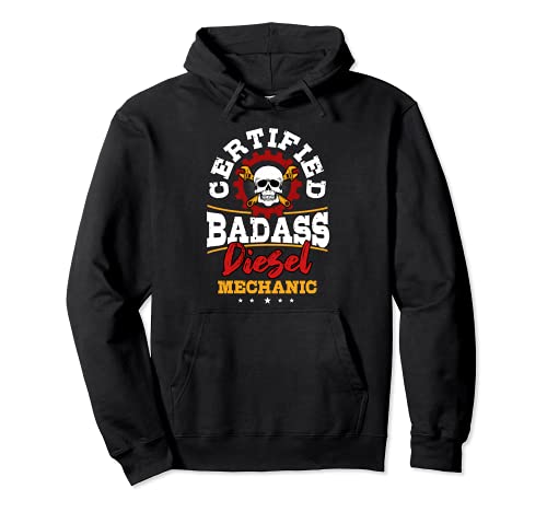 Diesel Mechanic Gifts Certified Bad Ass Diesel Mechanic Sudadera con Capucha