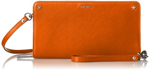 Diesel Mujer GRANATO LOOP PHOPPY FAMILY Monedero Bolso (Naranja)