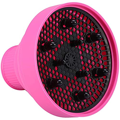 Difusor Universal para Cabello Difusor de Aire Caliente para Cabello Rizado Difusor Portátil para Secador de Pelo Difusor Secador de Pelo Plegable, Adecuado para Peluquero, Familiar (Pink)