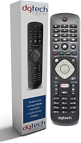 DigitalTech® - Mando Universal para televisores Philips. Compatible con más de 250 mandos Philips.