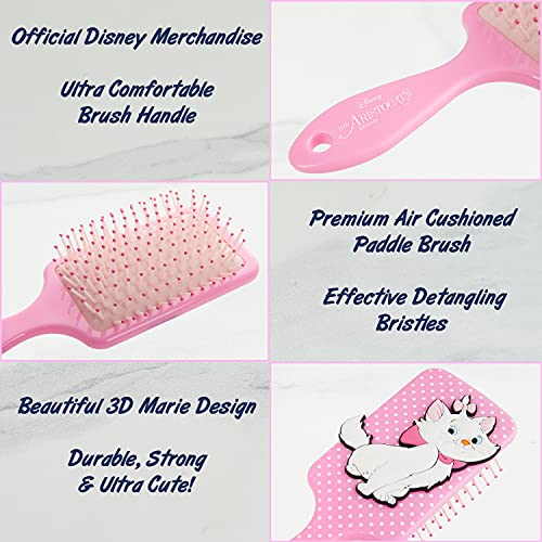 Disney Cepillo Pelo Marie Aristogatos, Accesorios Pelo Niña, Peine Desenredante Diseño 3D, Merchandising Oficial Regalos Originales Para Niñas y Mujeres