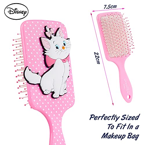 Disney Cepillo Pelo Marie Aristogatos, Accesorios Pelo Niña, Peine Desenredante Diseño 3D, Merchandising Oficial Regalos Originales Para Niñas y Mujeres