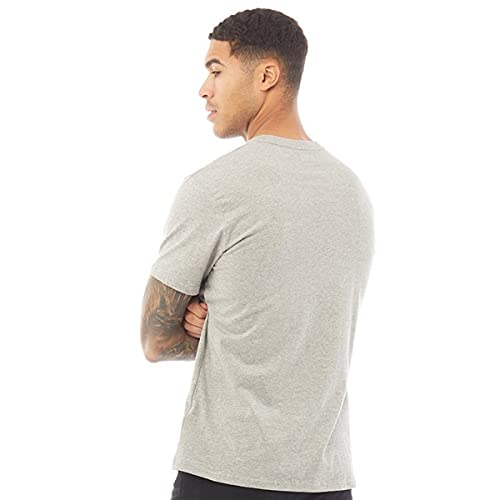 DKNY Hombre Camiseta De Pijama Cuello Redondo Manga Corta Gris Marga M