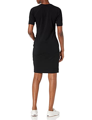 DKNY Sport Women's Sneaker Dress Vestido Informal, Negro con Cinta Negra y Blanca, S para Hombre