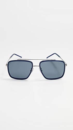 Dolce & Gabbana 0DG2220 Gafas de Sol, Gunmetal/Matte Blue, 57 para Hombre