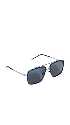 Dolce & Gabbana 0DG2220 Gafas de Sol, Gunmetal/Matte Blue, 57 para Hombre