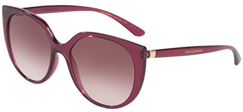 Dolce & Gabbana 0DG6119 Gafas de Sol, Transparente Dark Cherry, 53 para Mujer