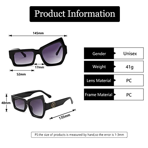 Dollger Cat Eye Gafas de sol Hombres Mujeres Gafas divertidas para fiestas Moda clásica Irregular Steampunk Shades Protección UV400 Conducción Streetwear Eyewears