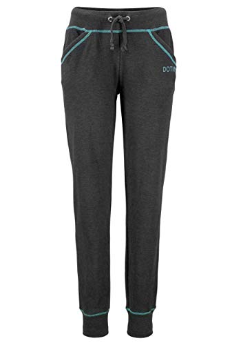 DOTIN Pantalón Mujer Largo Pantalones Deportivos Casual Invierno Otoño Pants Correr Jogging Fitness Gris Oscuro L