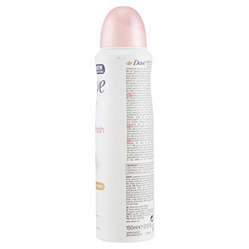 Dove Beauty Finish - Desodorante antitranspirante en aerosol (150 ml, 4 unidades)