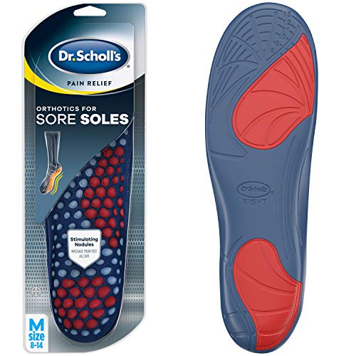 Dr. Scholl's - Suela ortopédica para alivio del dolor para hombre, 1 par, talla 36 - 40, Versión nueva, 1 Pair (New), 1