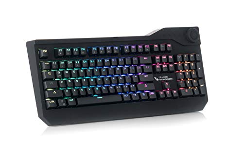 Drakken Prothero Spektrum, teclado mecánico para juegos de intercambio en caliente, programable con 16.8 millones de colores, 110 teclas anti-fantasma (rojo kailh)