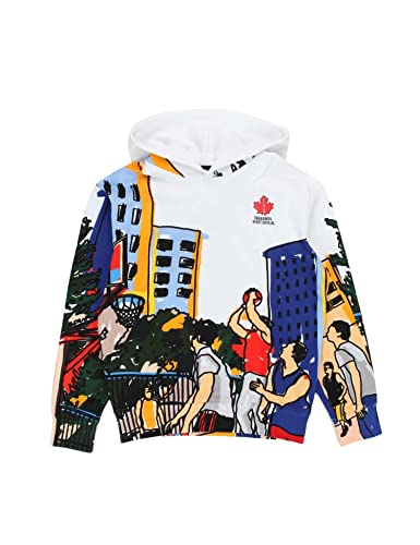 DSQUARED 2 Sudadera con capucha para jugadores de baloncesto multicolor, 12 años