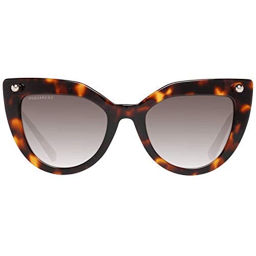 DSQUARED2 DQ0278 52P 51 Monturas de Gafas, Marrón (Avana ScuraVerde Grad), 51.0 Unisex Adulto