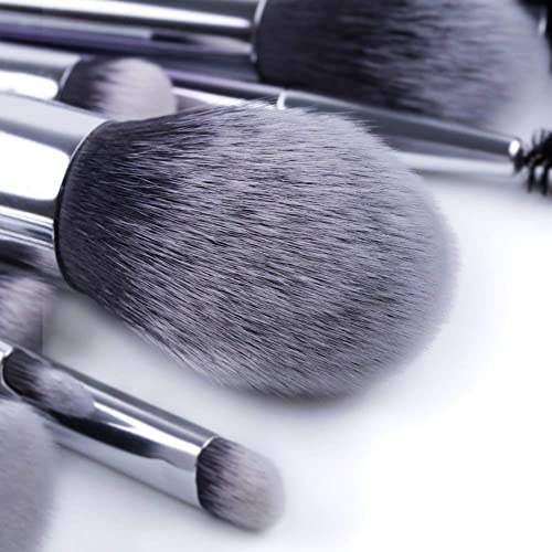 DUcare 17 Piezas Set de Brochas de Maquillaje Profesional brochas de maquillaje Sintético Base de Cara Sombra de Ojos Delineador de ojos Juego de Pinceles de Maquillaje （Púrpura）