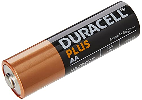 Duracell 328054 - Pack de 12 Pilas alcalinas AA, Color Negro