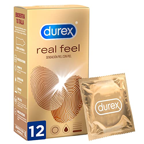 Durex Preservativos Sensitivos Real Feel Sin Látex - 12 condones