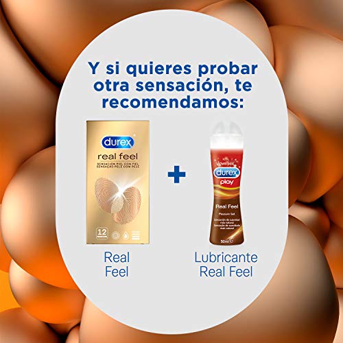 Durex Preservativos Sensitivos Real Feel Sin Látex - 12 condones