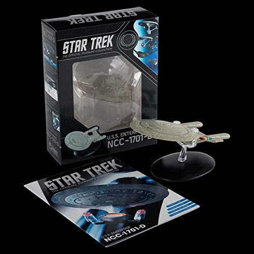 Eaglemoss Figura de Star Trek USS Enterprise NCC-1701-D Hero Collector 14x6.5x10cm