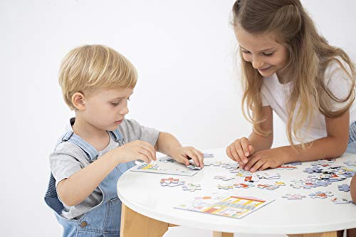 Educa - Baby Puzzles, puzzle infantil Baby Lemon Ribbon, 5 puzzles progresivos de 3 a 5 piezas, a partir de 24 meses (18592)