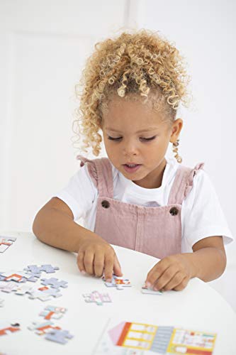 Educa - Baby Puzzles, puzzle infantil Baby Lemon Ribbon, 5 puzzles progresivos de 3 a 5 piezas, a partir de 24 meses (18592)