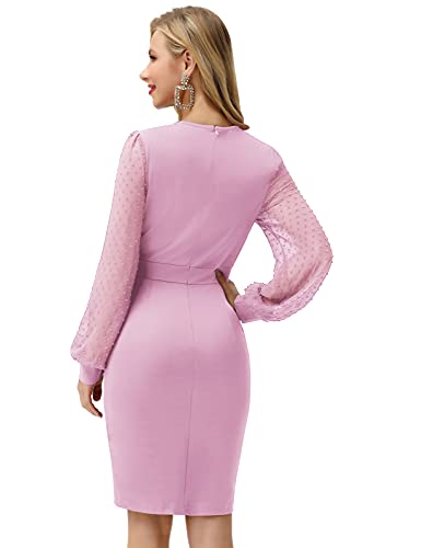 Elegantes Vestidos de Kimono de Las Mujeres Sexy Cocktail Dress Damsel Dark Lilac S