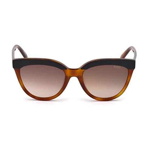 Emilio Pucci EP0085 56F 54 Gafas de sol, Marrón (Avana), Unisex Adulto