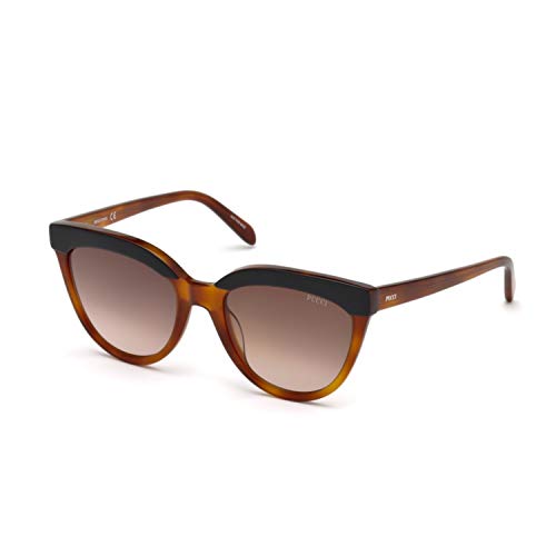 Emilio Pucci EP0085 56F 54 Gafas de sol, Marrón (Avana), Unisex Adulto