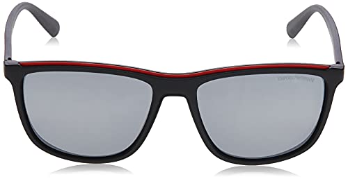 Emporio Armani 0ea4109 50426g 57 Gafas de Sol, Matte Black, Hombre